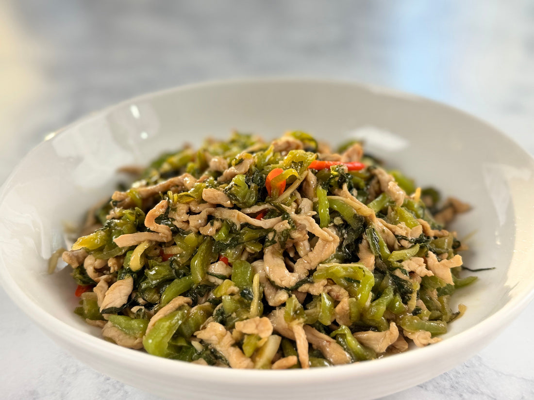 Homemade Pickled Mustard Greens (Xuelihong) + Stir Fry