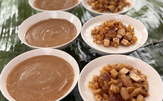 Hakka Shui Ban Savory and Sweet Rice Cake